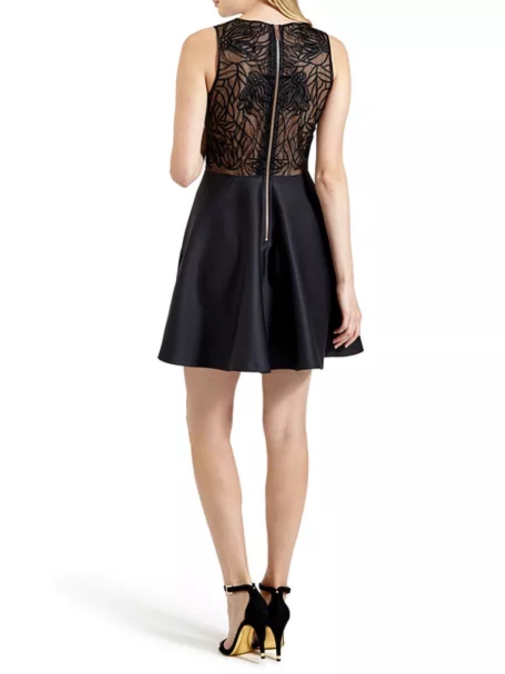Ted Baker Venma Lace Detail Skater Dress - Picture 2 of 14